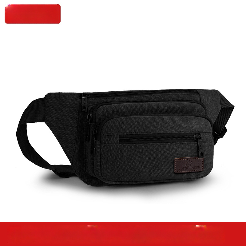 Férfi vászon övtáska, városi minimalist stílus, lélegző, ideális szabadidős utazásokhoz