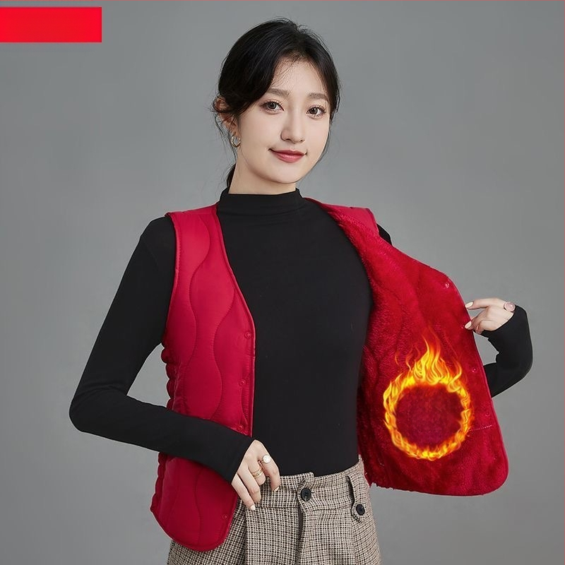 Dámska nylonová vesta s bavlnenou výplňou, výstrih do V, štíhla silueta, krátka dĺžka