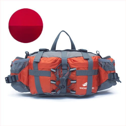 Pojasna torba za otvorene aktivnosti s velikim kapacitetom, višenamjenska torba za planinarenje i crossbody — najlon, prozračna i otporna na habanje, Snow Wind, unisex, za outdoor sportove