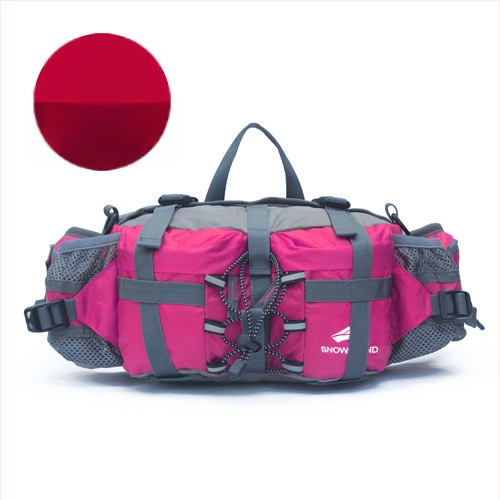 Pojasna torba za otvorene aktivnosti s velikim kapacitetom, višenamjenska torba za planinarenje i crossbody — najlon, prozračna i otporna na habanje, Snow Wind, unisex, za outdoor sportove