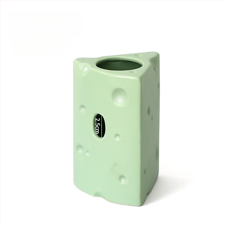 Keramické hniezdo pre škrečka v tvare syr burgeru na letné chladenie, vnútorné použitie (Materiál: keramika; Tvar: tvar syr burgeru; Ročné obdobie: leto; Štýl: kreslený; Použitie: vnútorné)