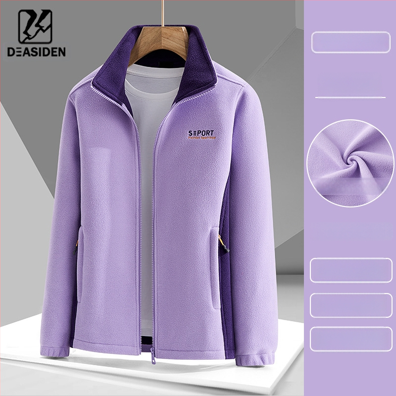 Uniszex polárdzseki-kardigán – meleg, vastag polár bélés, téli–ősz külső viselet, kardigán stílus