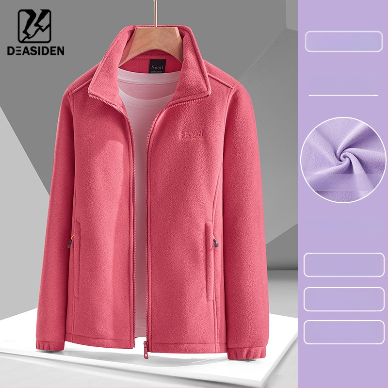 Uniszex polárdzseki-kardigán – meleg, vastag polár bélés, téli–ősz külső viselet, kardigán stílus