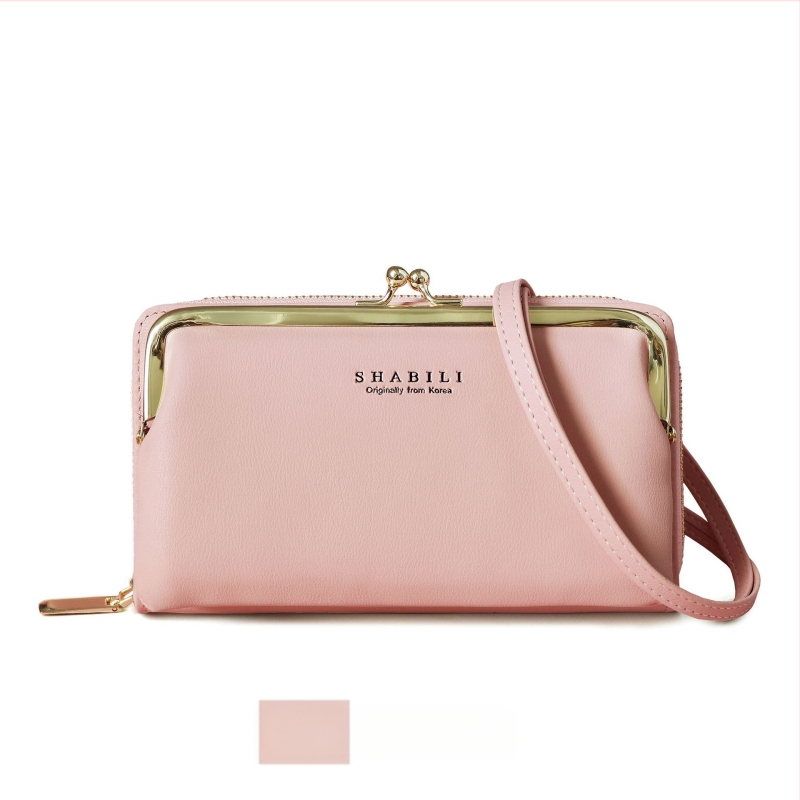 Duga ženska torbica za mobitel s crossbody remenom, PU materijal, podstava od poliestera, brend Sapele, proljeće 2026