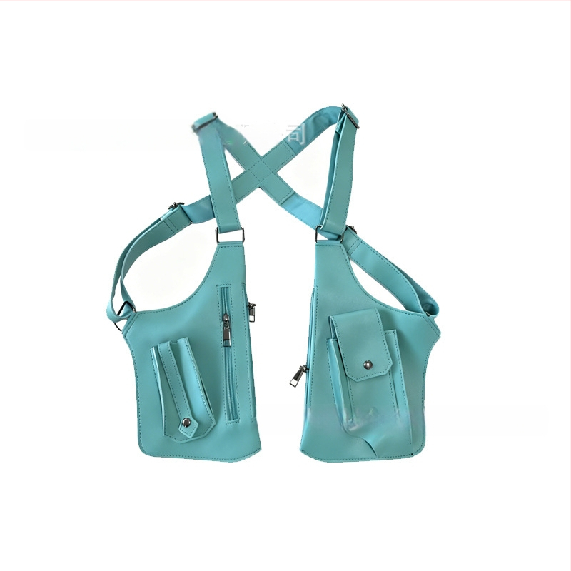 Ανδρική τσάντα θώρακα σε στυλ αστικής απλότητας, PVC υλικό, ultra-light, επένδυση πολυεστέρα