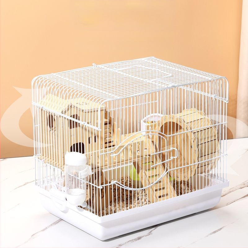 Klietka pre hamsterov – luxusný malý domček, plastová, bezpečná na hryzanie, základný set