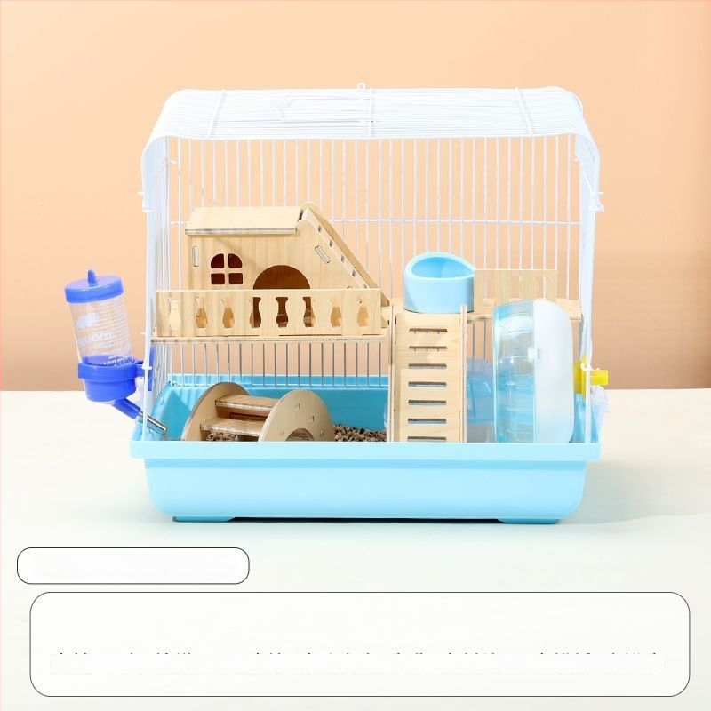 Klietka pre hamsterov – luxusný malý domček, plastová, bezpečná na hryzanie, základný set