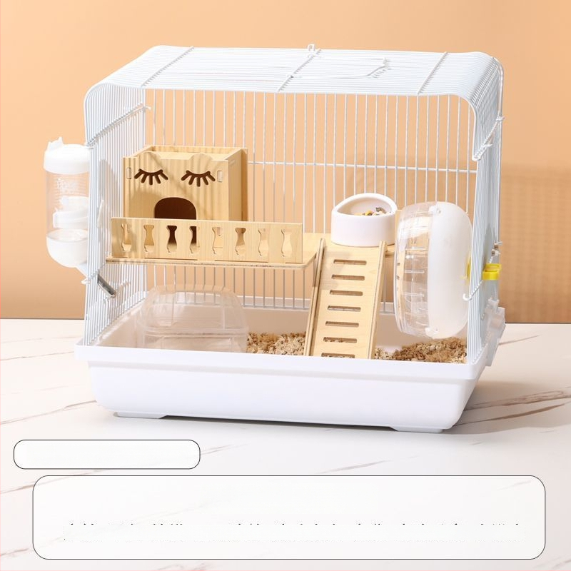 Klietka pre hamsterov – luxusný malý domček, plastová, bezpečná na hryzanie, základný set