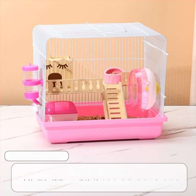 Klietka pre hamsterov – luxusný malý domček, plastová, bezpečná na hryzanie, základný set