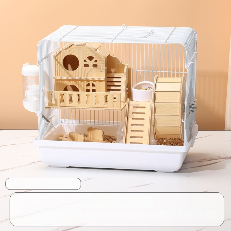 Klietka pre hamsterov – luxusný malý domček, plastová, bezpečná na hryzanie, základný set