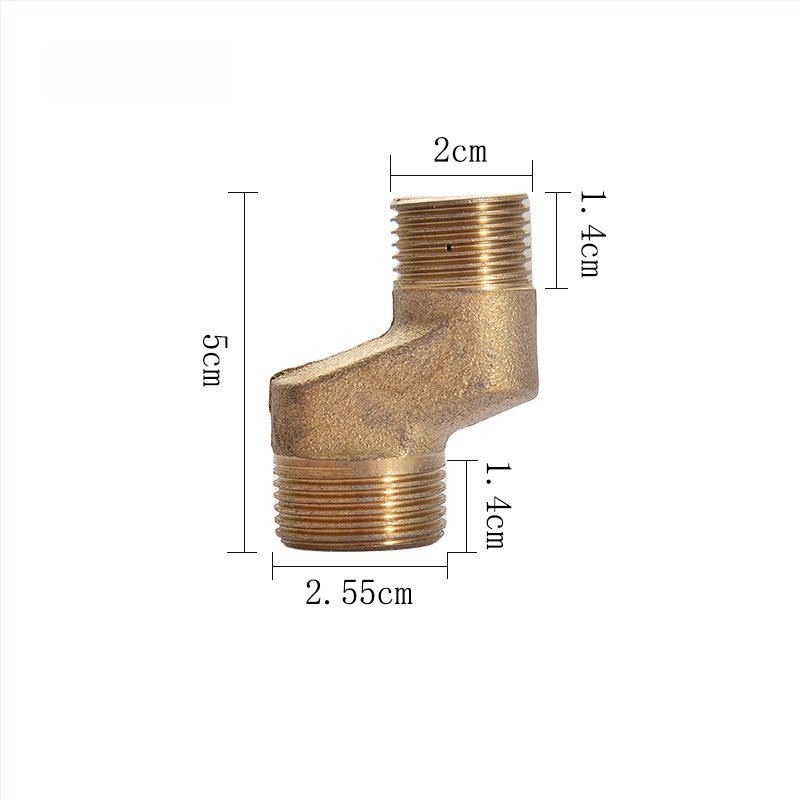 Sprchový kohút z nerezovej ocele so zmeniteľným priemerom a ohnutým uhlovým adaptérom pre kúpeľňu