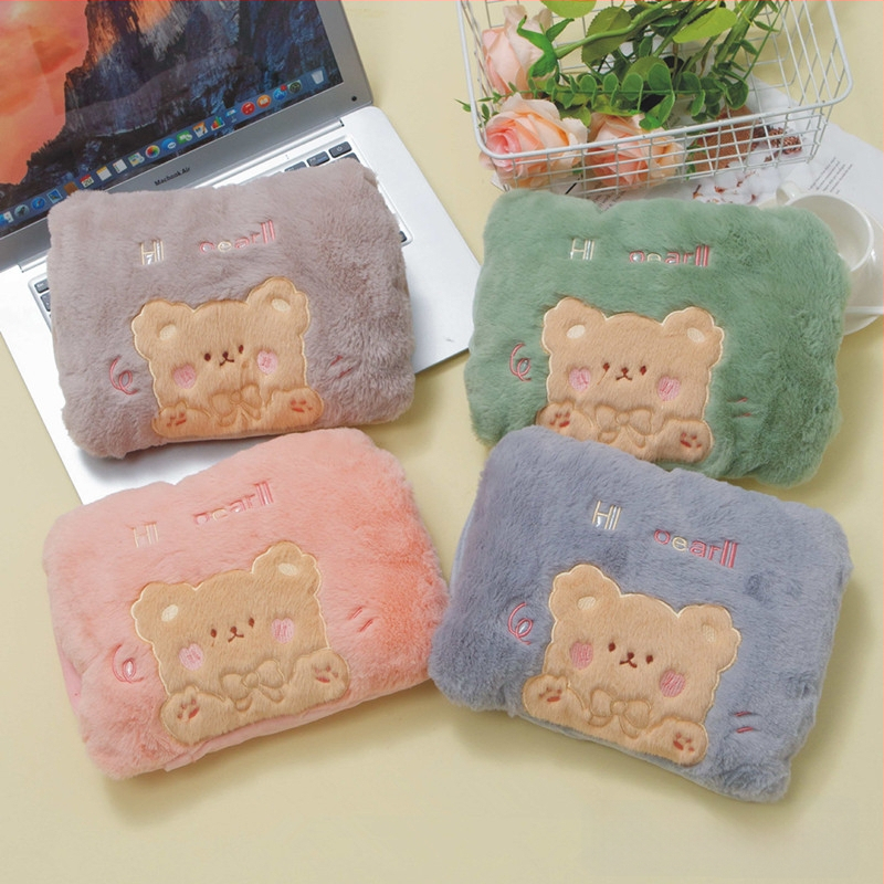 Recipient de apă fierbinte reîncărcabil cu design pluș caricatural (seria W) – 220V, 500W, încălzire prin încărcare, controlul temperaturii 65°C