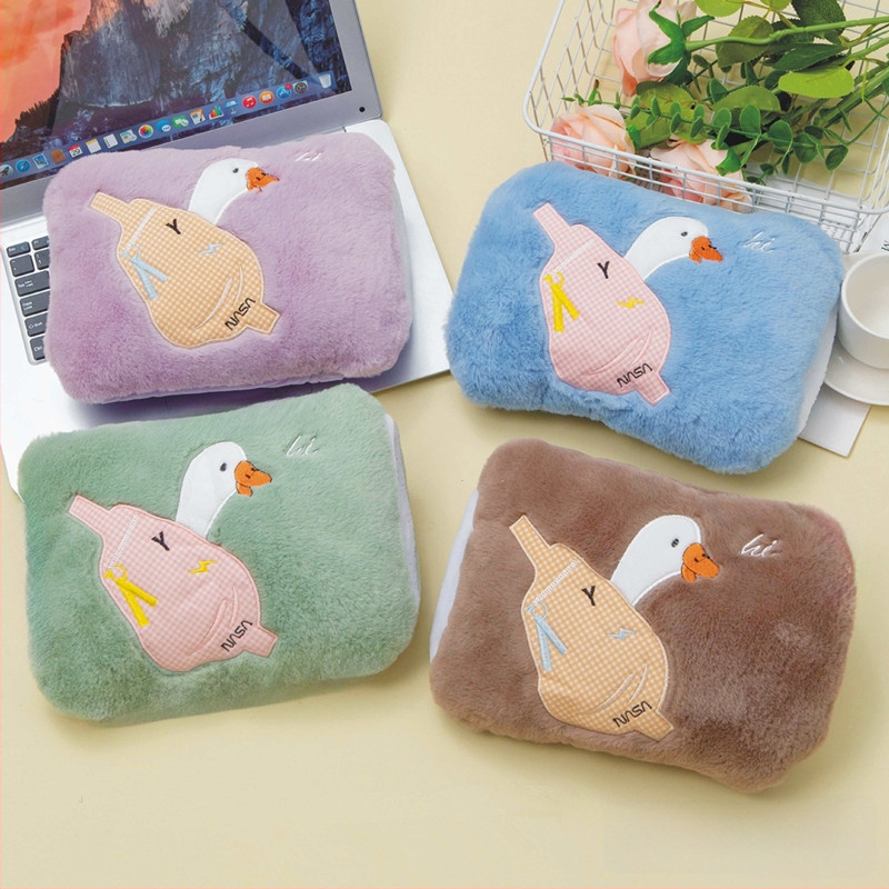 Recipient de apă fierbinte reîncărcabil cu design pluș caricatural (seria W) – 220V, 500W, încălzire prin încărcare, controlul temperaturii 65°C