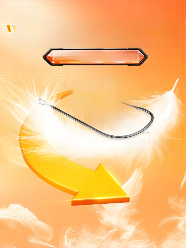 Little Fengxian Cârlig Dublu cu Linie Subțire pentru Pescuit în Râu, 20 Perechi în Cutie