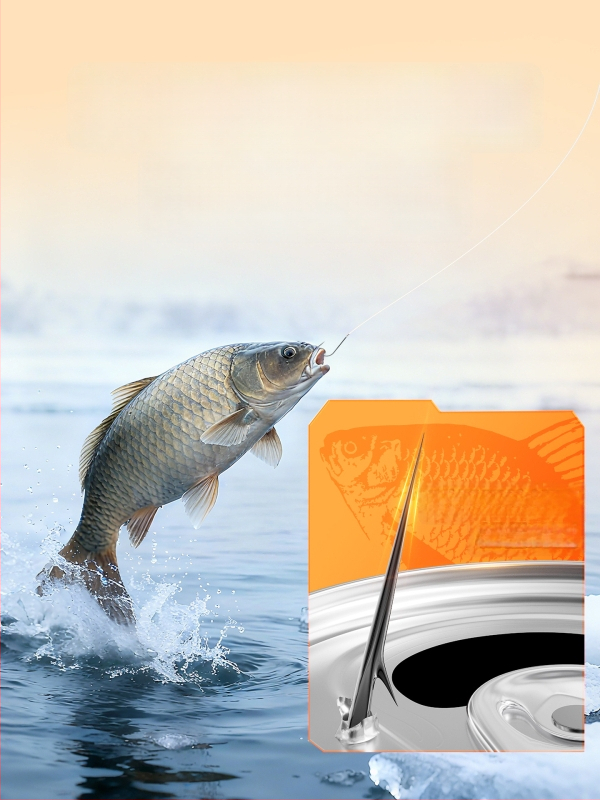 Little Fengxian Cârlig Dublu cu Linie Subțire pentru Pescuit în Râu, 20 Perechi în Cutie