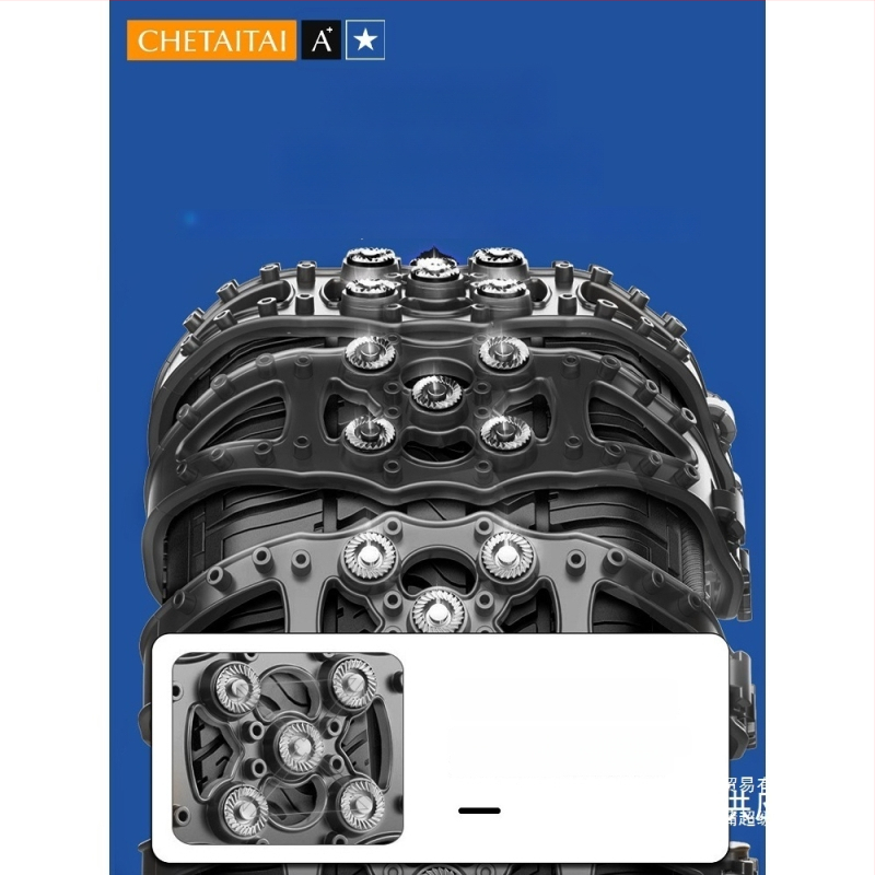 Csúszásgátló hólánc autókhoz és kis SUV-khoz, univerzális, gumiból készült, modell P180-2, cikkszám Ru126