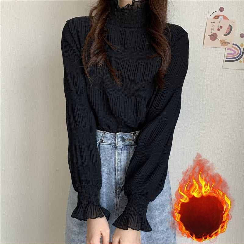 Top s čipkou, vyšívaný, s polovičným rolákom, krátke rukávy s padajúcimi ramenami, zmes polyesteru