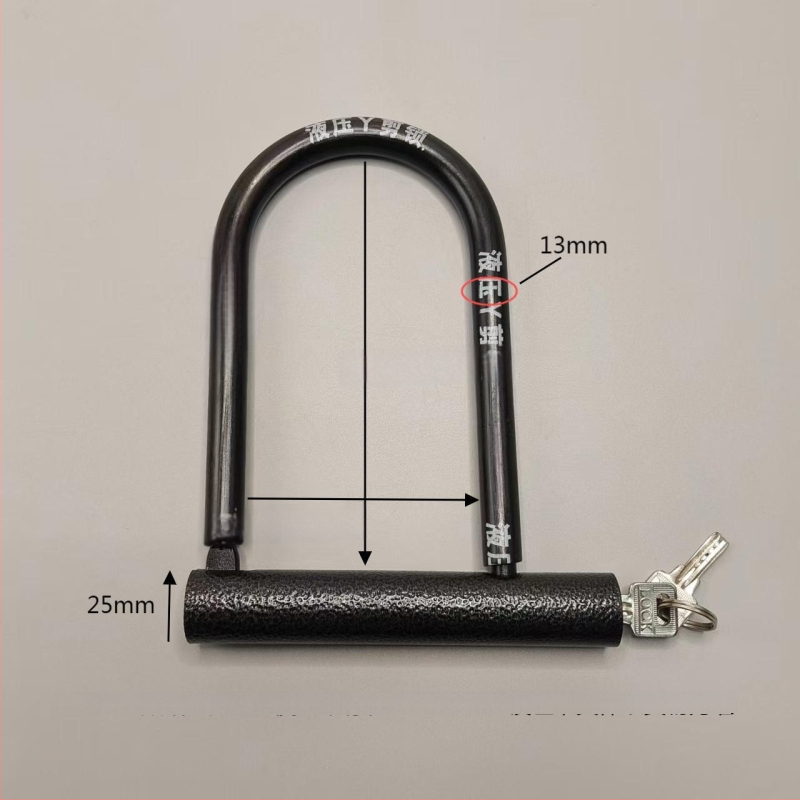 Κλειδαριά U-σχήματος για ηλεκτρικά ποδήλατα, μοτοποδήλατα, ποδήλατα και τρίκυκλα, μεταλλικό σώμα, υδραυλικός μηχανισμός διάτμησης, μάρκα Strength factory