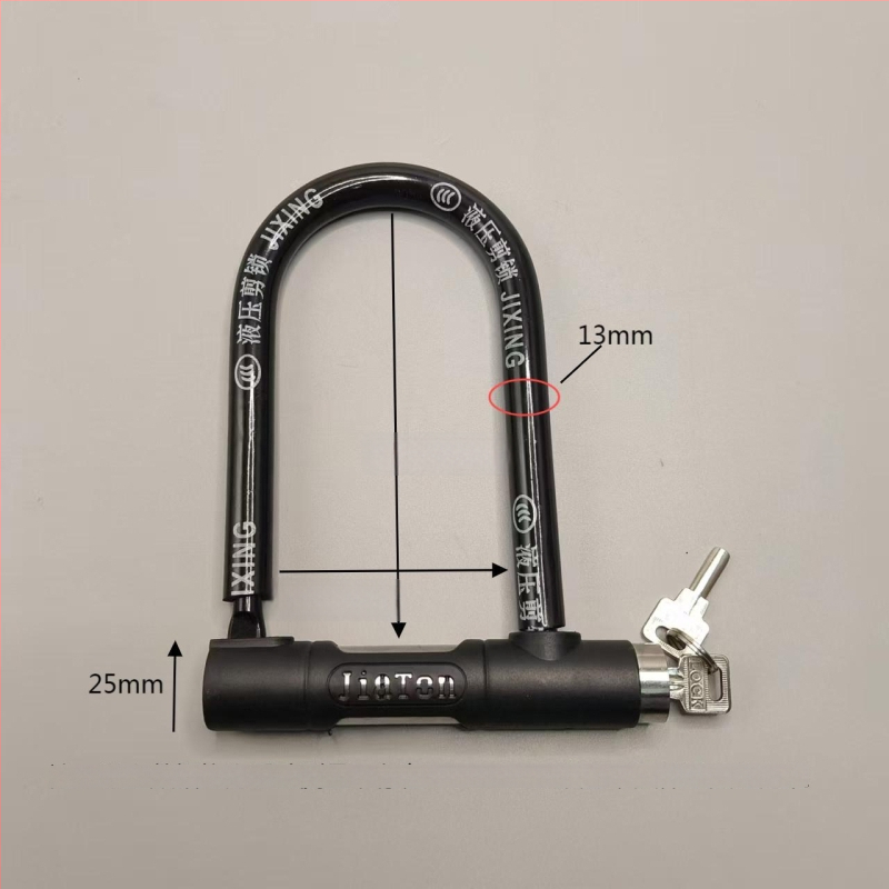 Κλειδαριά U-σχήματος για ηλεκτρικά ποδήλατα, μοτοποδήλατα, ποδήλατα και τρίκυκλα, μεταλλικό σώμα, υδραυλικός μηχανισμός διάτμησης, μάρκα Strength factory
