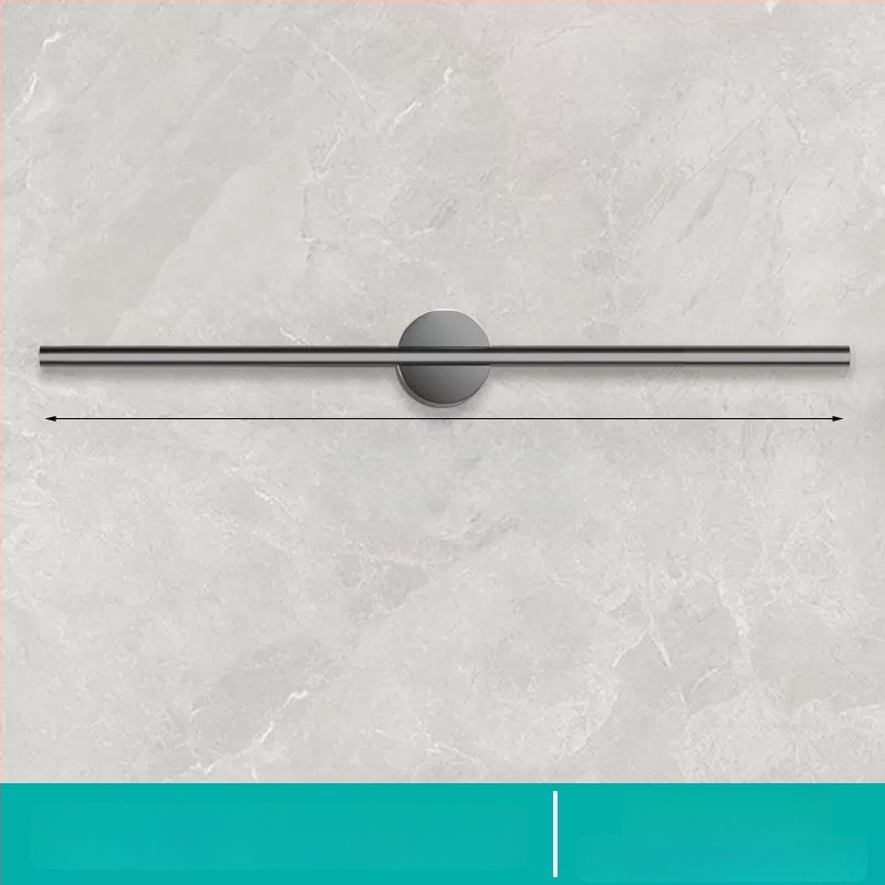 Falra szerelhető törölközőtartó, egypólusú, Space alumínium, spray-plasztik bevonat, teherbírás 10 kg, 1 szint