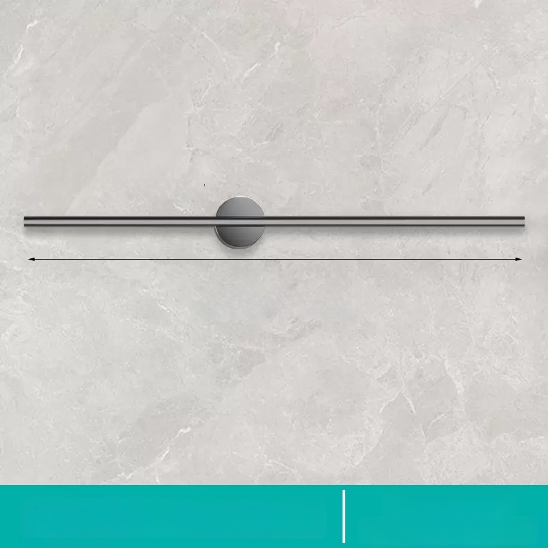 Falra szerelhető törölközőtartó, egypólusú, Space alumínium, spray-plasztik bevonat, teherbírás 10 kg, 1 szint