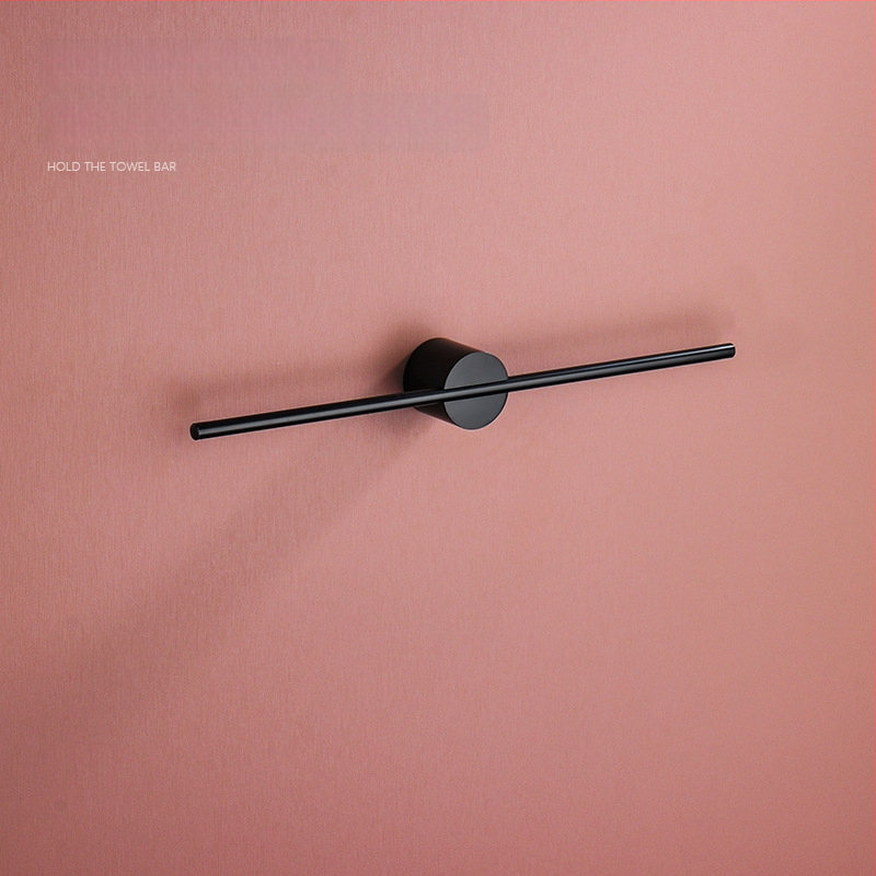 Falra szerelhető törölközőtartó, egypólusú, Space alumínium, spray-plasztik bevonat, teherbírás 10 kg, 1 szint