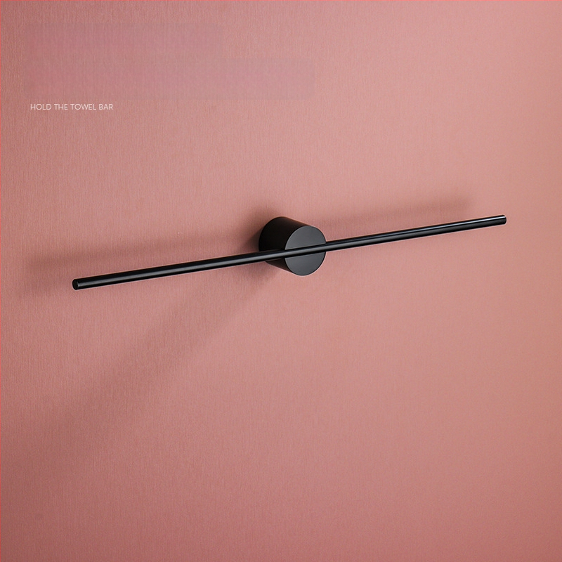 Falra szerelhető törölközőtartó, egypólusú, Space alumínium, spray-plasztik bevonat, teherbírás 10 kg, 1 szint