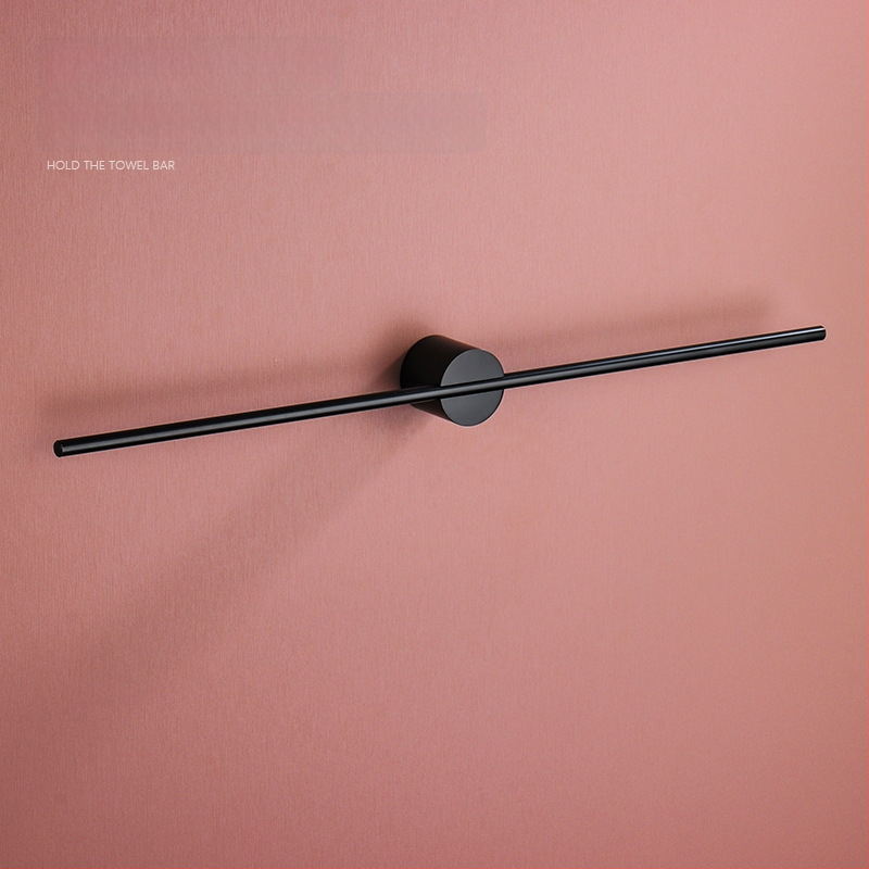 Falra szerelhető törölközőtartó, egypólusú, Space alumínium, spray-plasztik bevonat, teherbírás 10 kg, 1 szint