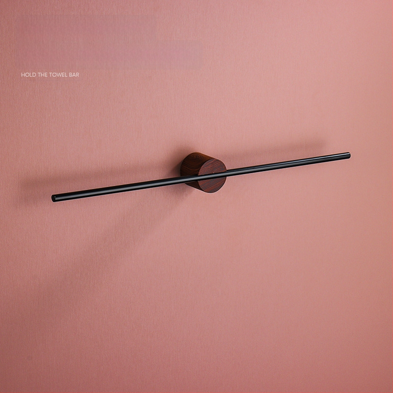 Falra szerelhető törölközőtartó, egypólusú, Space alumínium, spray-plasztik bevonat, teherbírás 10 kg, 1 szint