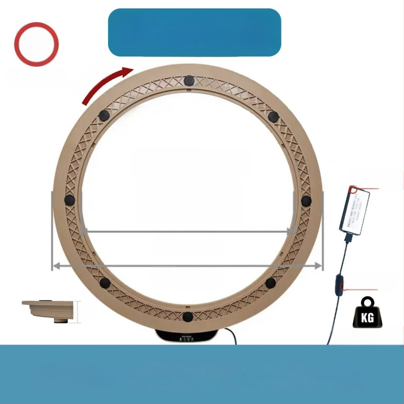 Elektromos forgóasztal étkezőasztalhoz — anyag műanyag; márka Jinpaili hardware; olasz minimalist stílus; univerzális felhasználás