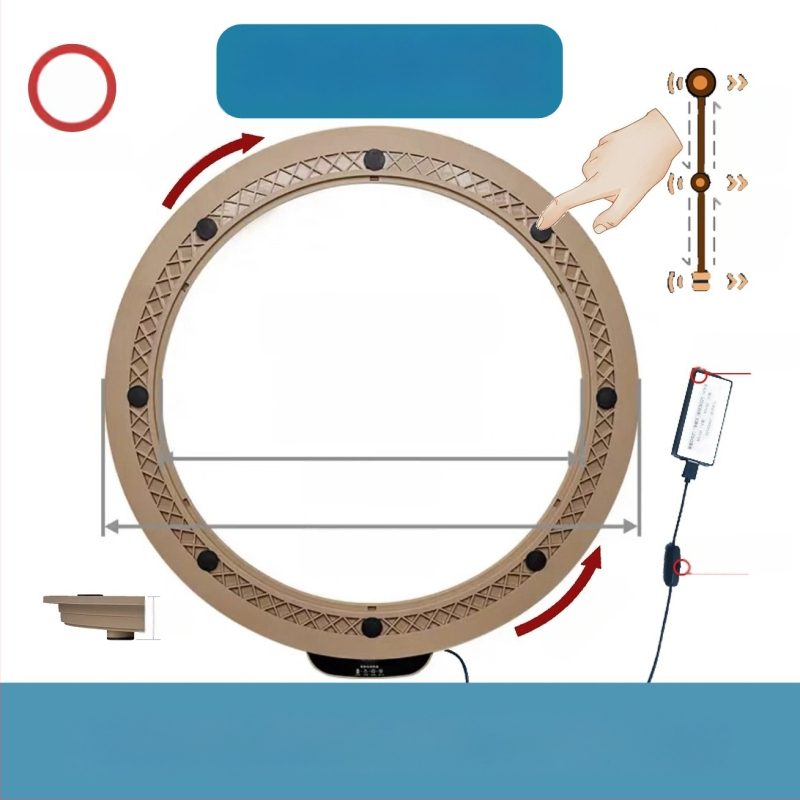 Elektromos forgóasztal étkezőasztalhoz — anyag műanyag; márka Jinpaili hardware; olasz minimalist stílus; univerzális felhasználás