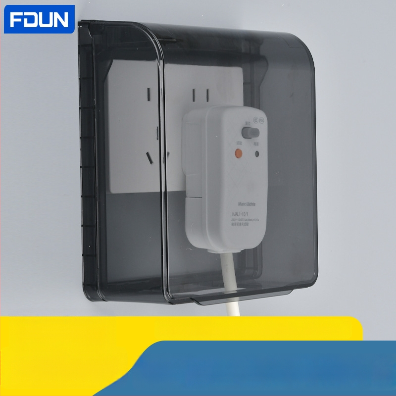 Κολλητό αδιάβροχο κουτί πρίζας τύου 118, ευρύχωρο διπλό υποδοχέα, προστατευτικό κάλυμμα ύψωσης για μπάνιο, έξυπνο WC