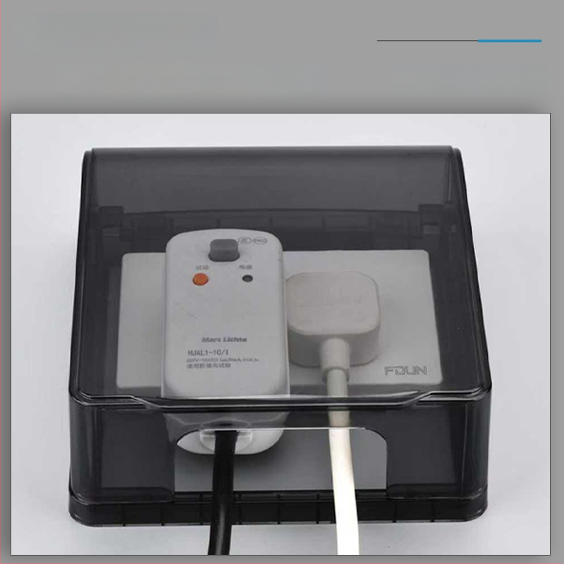 Κολλητό αδιάβροχο κουτί πρίζας τύου 118, ευρύχωρο διπλό υποδοχέα, προστατευτικό κάλυμμα ύψωσης για μπάνιο, έξυπνο WC