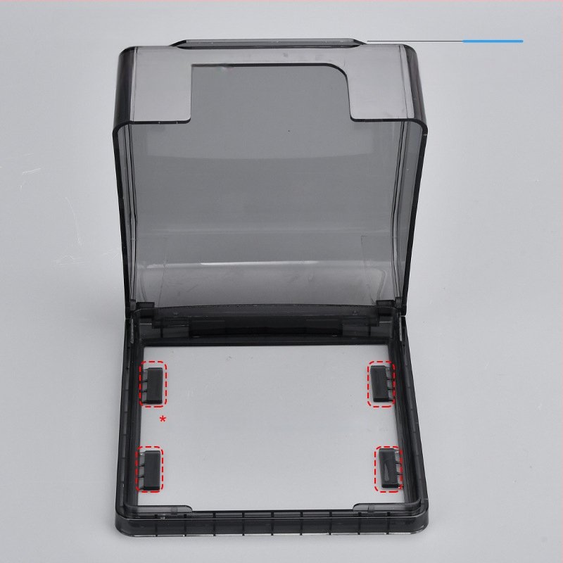 Κολλητό αδιάβροχο κουτί πρίζας τύου 118, ευρύχωρο διπλό υποδοχέα, προστατευτικό κάλυμμα ύψωσης για μπάνιο, έξυπνο WC