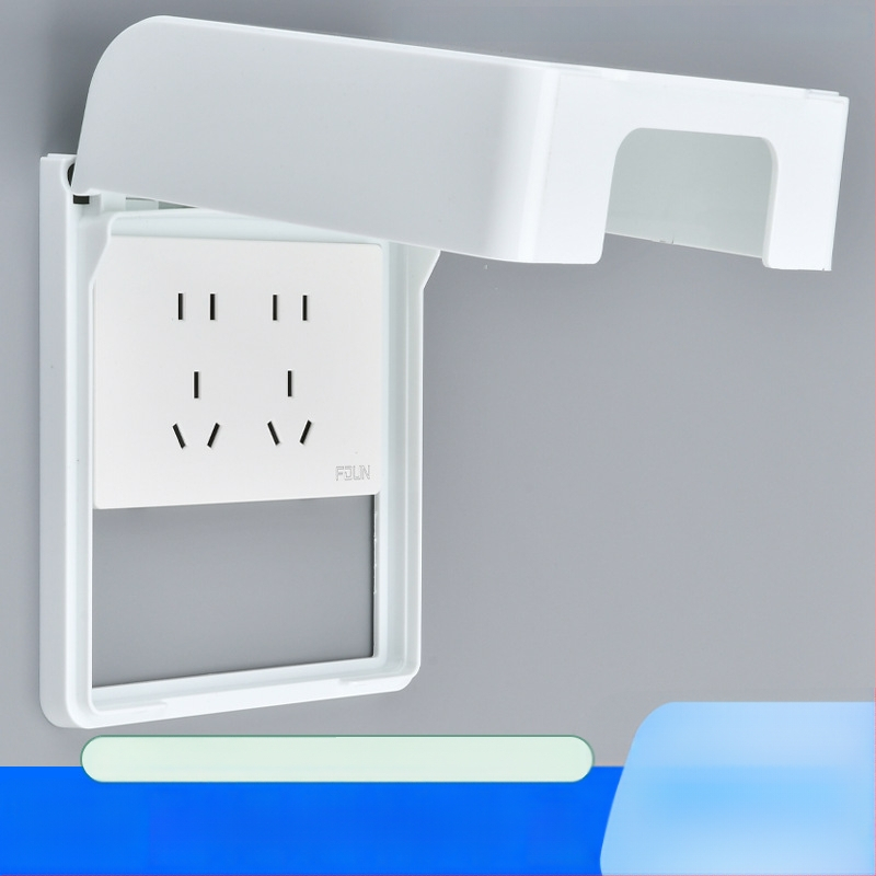 Κολλητό αδιάβροχο κουτί πρίζας τύου 118, ευρύχωρο διπλό υποδοχέα, προστατευτικό κάλυμμα ύψωσης για μπάνιο, έξυπνο WC