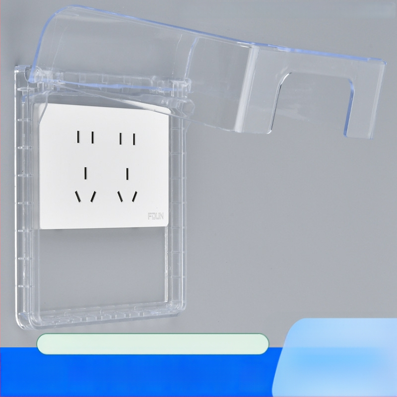 Κολλητό αδιάβροχο κουτί πρίζας τύου 118, ευρύχωρο διπλό υποδοχέα, προστατευτικό κάλυμμα ύψωσης για μπάνιο, έξυπνο WC