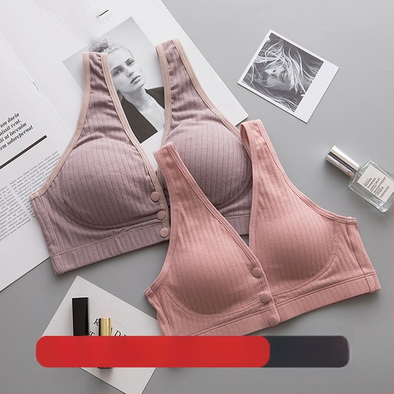 Θηλάζον Σουτιέν – Στυλ Βέστ, Push-Up, Βαμβακερό (95%), Λεπτό Κύπελλο, Θηλασμός