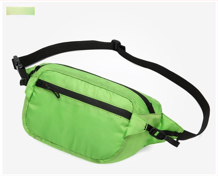 Férfi deréktáska, összecsukható szabadtéri használatra, nylon, vízálló, ultra könnyű, lopás elleni, bővíthető