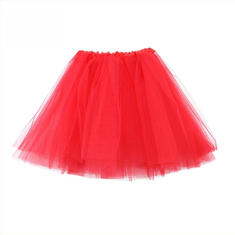 Gyerekeknek szóló hercegnő balett tutu szoknya - háromréteg hálós tüll, fő anyag: nejlon poliészterrel, hercegnő stílus, 2024 tavasz, 8 évesnél nagyobb lányoknak (≥140 cm)
