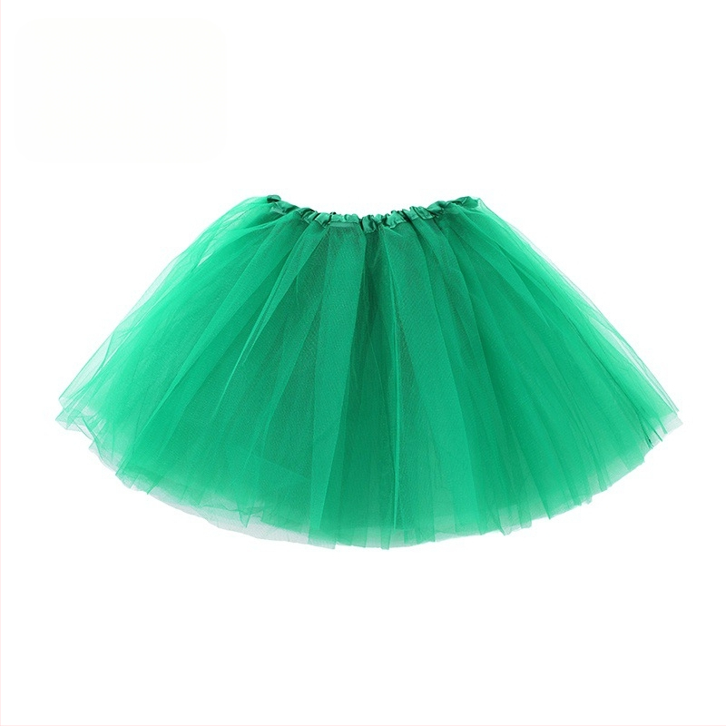 Gyerekeknek szóló hercegnő balett tutu szoknya - háromréteg hálós tüll, fő anyag: nejlon poliészterrel, hercegnő stílus, 2024 tavasz, 8 évesnél nagyobb lányoknak (≥140 cm)