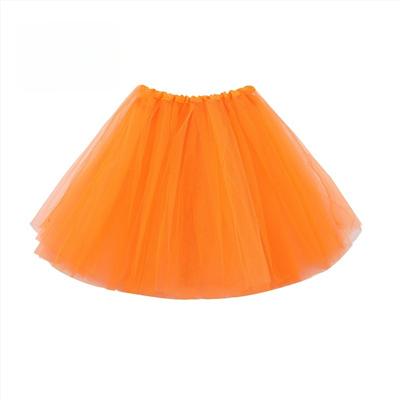 Gyerekeknek szóló hercegnő balett tutu szoknya - háromréteg hálós tüll, fő anyag: nejlon poliészterrel, hercegnő stílus, 2024 tavasz, 8 évesnél nagyobb lányoknak (≥140 cm)