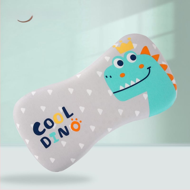 Бебешка възглавничка за шията, дишаща, стил карикатура, полиестерно влакно, подходяща за новородени (0–1 г.)
