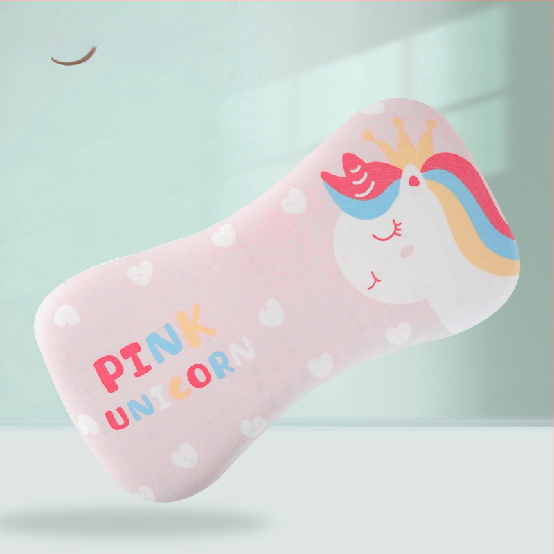 Бебешка възглавничка за шията, дишаща, стил карикатура, полиестерно влакно, подходяща за новородени (0–1 г.)