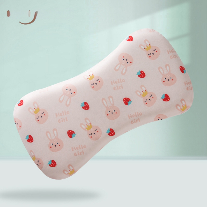 Бебешка възглавничка за шията, дишаща, стил карикатура, полиестерно влакно, подходяща за новородени (0–1 г.)