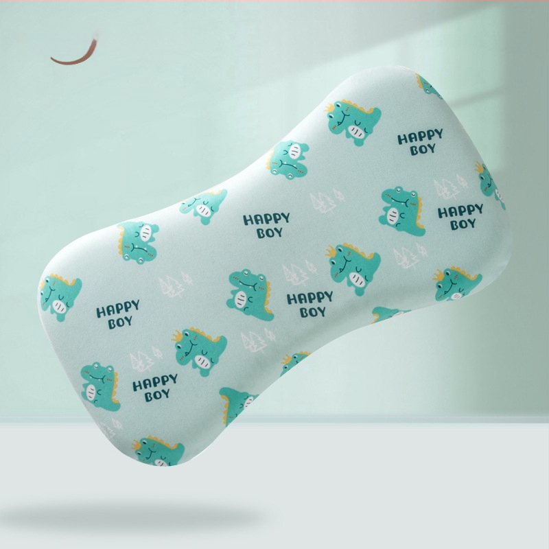 Бебешка възглавничка за шията, дишаща, стил карикатура, полиестерно влакно, подходяща за новородени (0–1 г.)