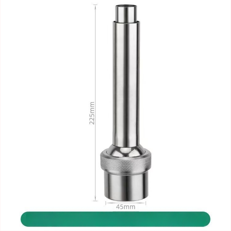 Fântână uscată pentru grădină din alamă și oțel inoxidabil, coloană Jade, pentru peisaj acvatic și iaz, pulverizator cu gaură unică