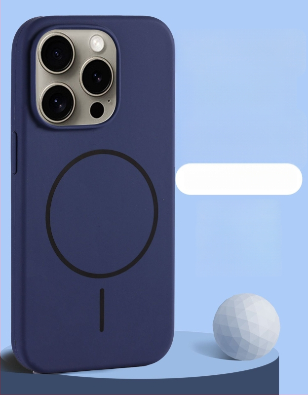 Folyékony szilikon tok iPhone 11–14 sorozathoz mágneses rögzítéssel, ütésálló, hőelvezetés, ujjnyom-mentes, spray felület