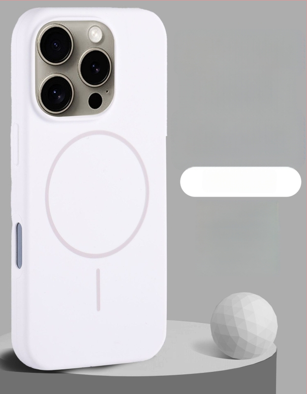 Folyékony szilikon tok iPhone 11–14 sorozathoz mágneses rögzítéssel, ütésálló, hőelvezetés, ujjnyom-mentes, spray felület