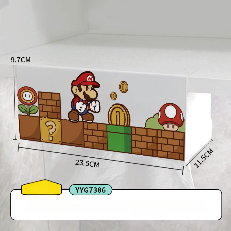 Cutie pentru șervete de bucătărie agățată cu design desen animat — pătrată, oțel cu carbon, rezistentă la umezeală, stil modern minimalist, brand Mr. art