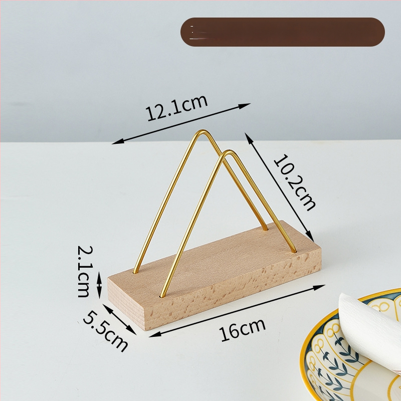 Suport de șervețele din lemn pentru restaurante și cafenele – suport vertical de birou, formă pătrată (Material: Lemn; Finisaj: Lustruit; Aspect: Pătrat; Brand: Lujiang; Stil: Altul)